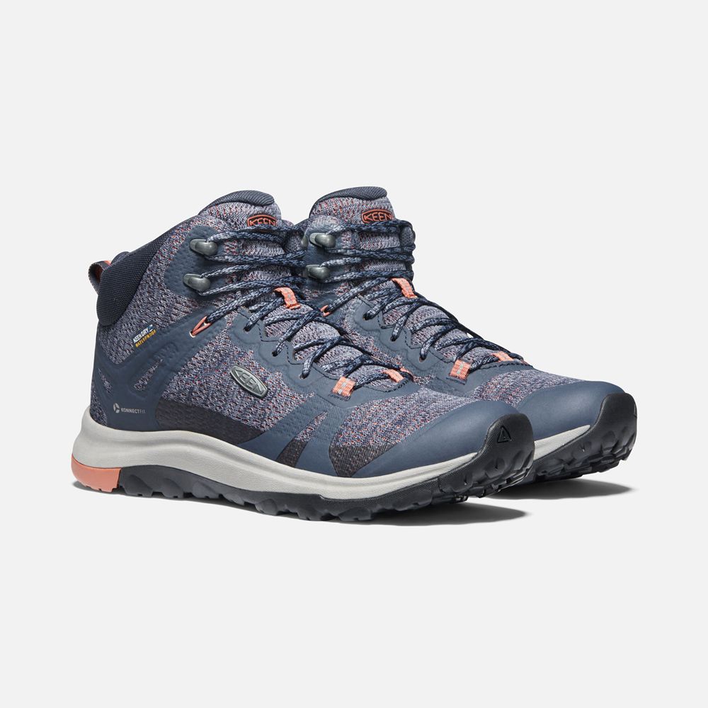 Keen Laarzen Dames Blauw - Terradora Ii Waterproof - 16375-UONZ